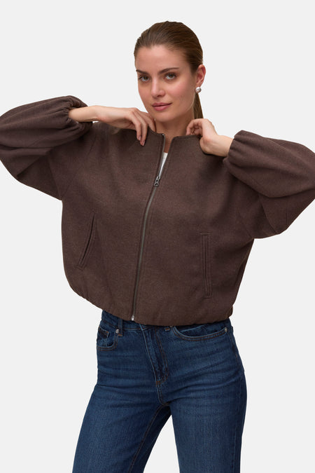Korte jas - bruin