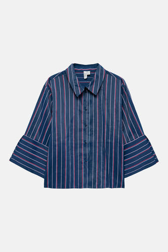 Hemd met lange mouwen - blauw