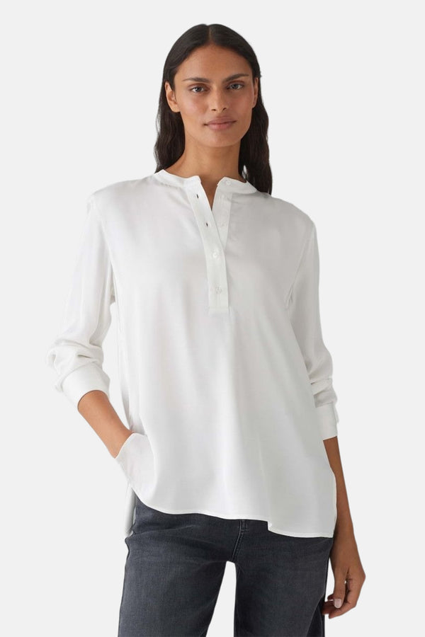 Blouse (lange mouwen) Wit - OPUS