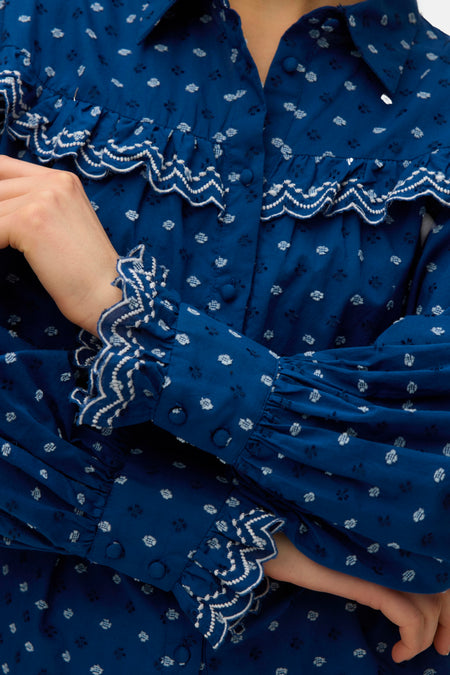Hemd met lange mouwen - Navy Peony
