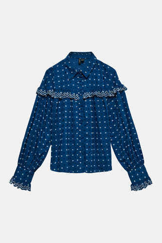Hemd met lange mouwen - blauw