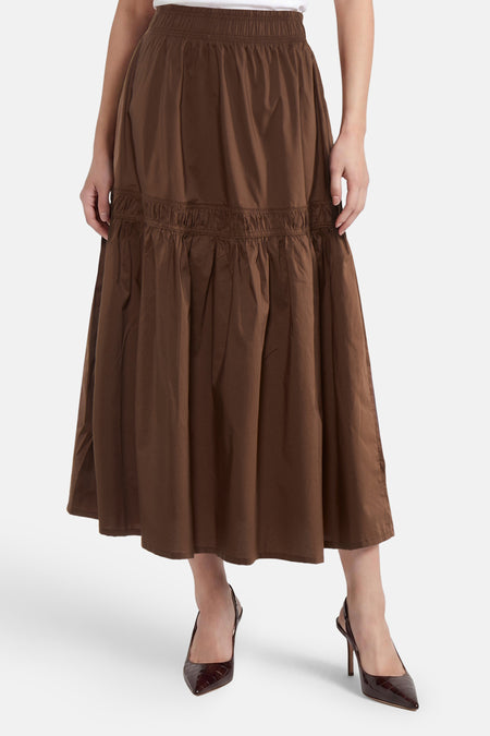Lange rok - bruin