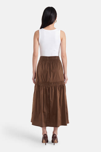 Lange rok - bruin