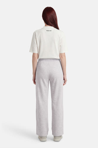 Grijze broek van VERO MODA, met wijde pijpen en een casual uitstraling.