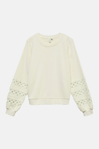 Sweater O hals - ecru