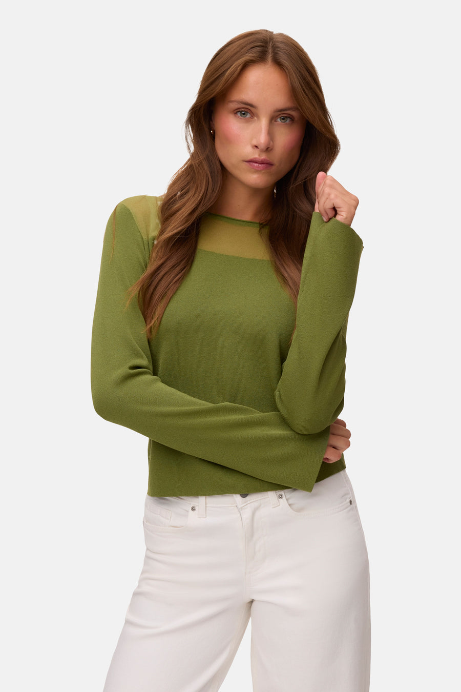 Trui met ronde hals groen - VERO MODA®