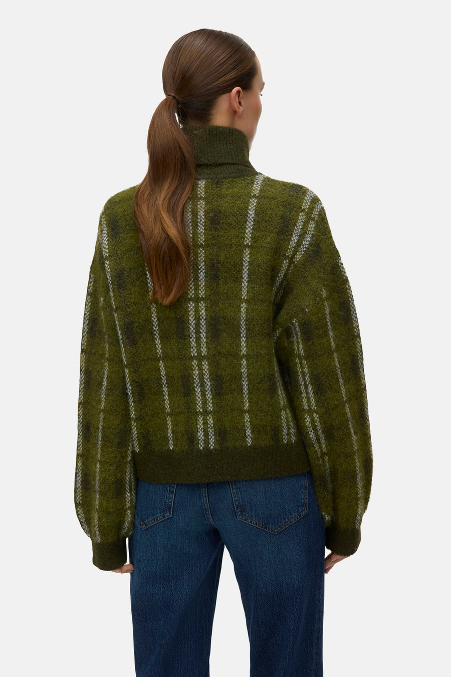 Pull met rolkraag - Groen
