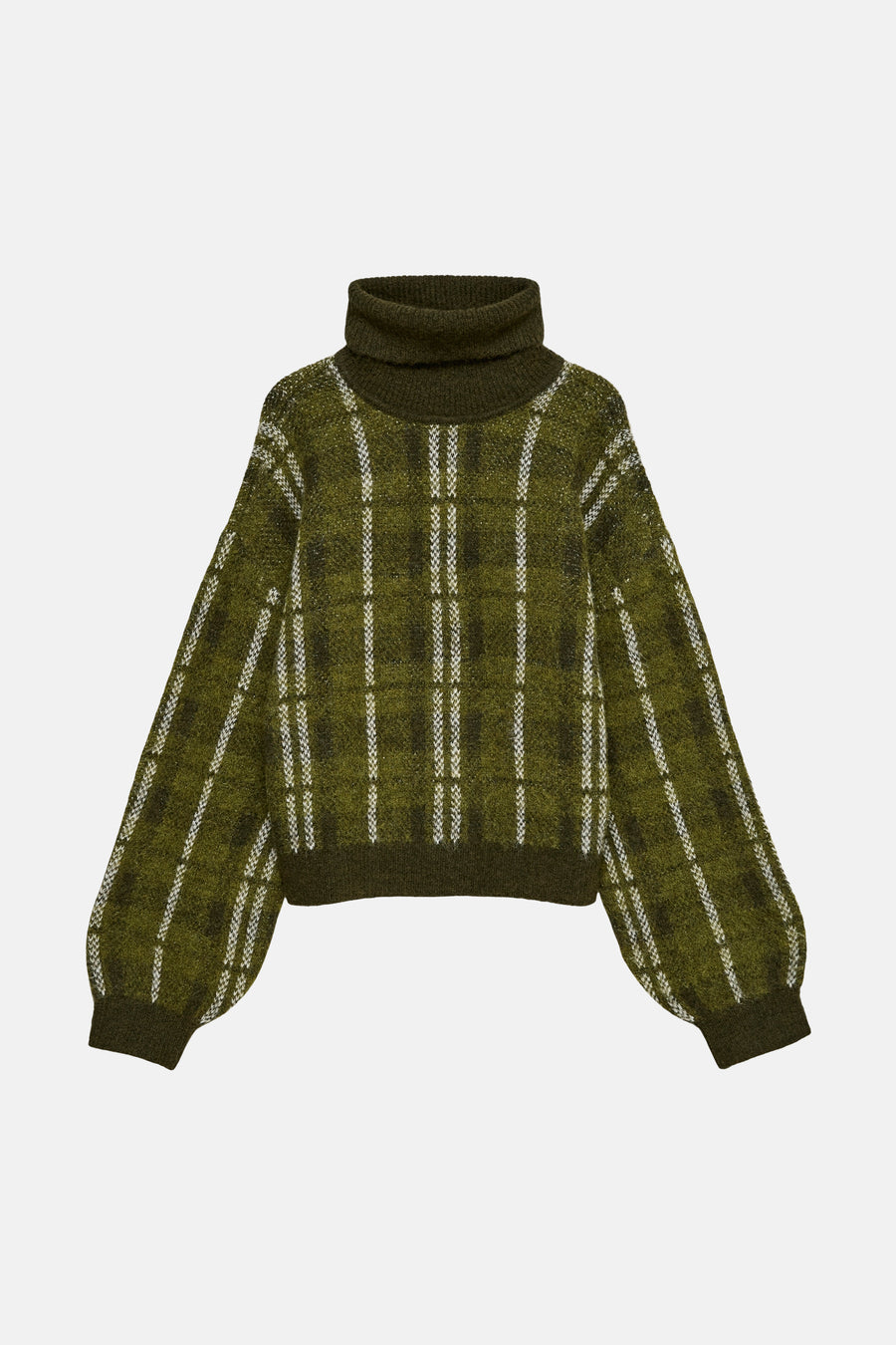 Pull met rolkraag - Groen