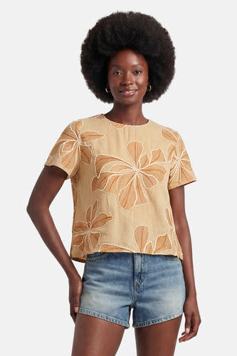 Blouse (korte mouwen) beige - VERO MODA®