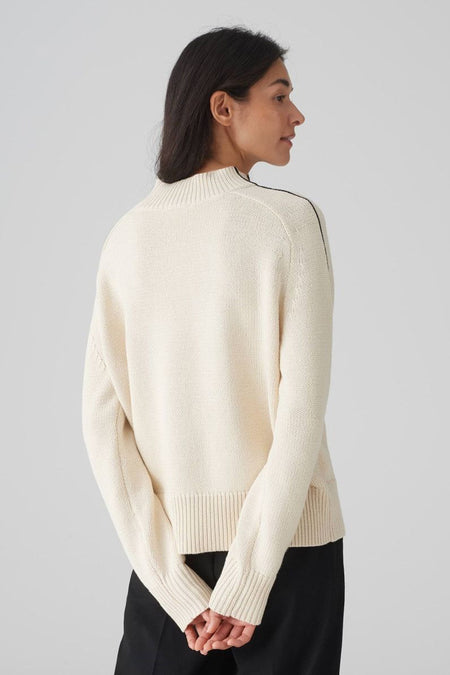 Pull col O Écru - OPUS