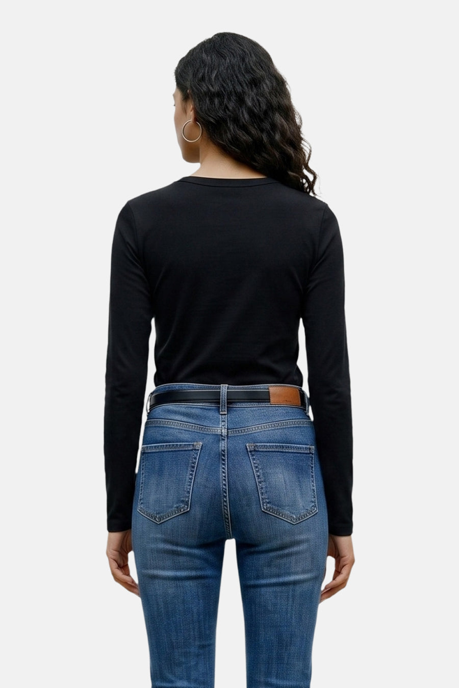 Top uni manche longue noir - VERO MODA®