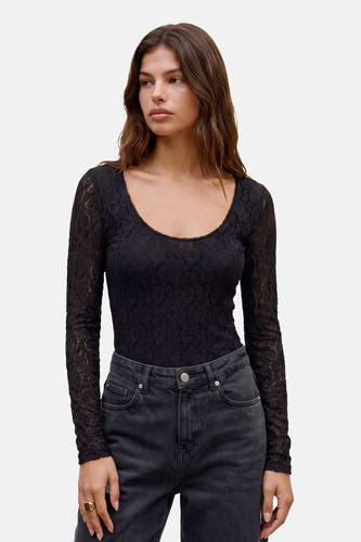 T-shirt met lange mouwen - Black
