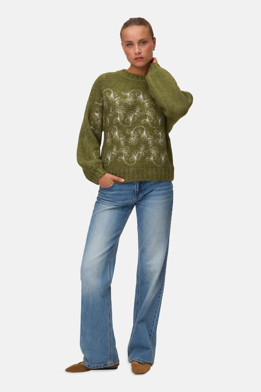 Pull col O vert - VERO MODA®