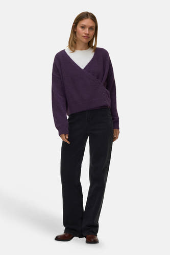 Trui met V-hals paars - VERO MODA®