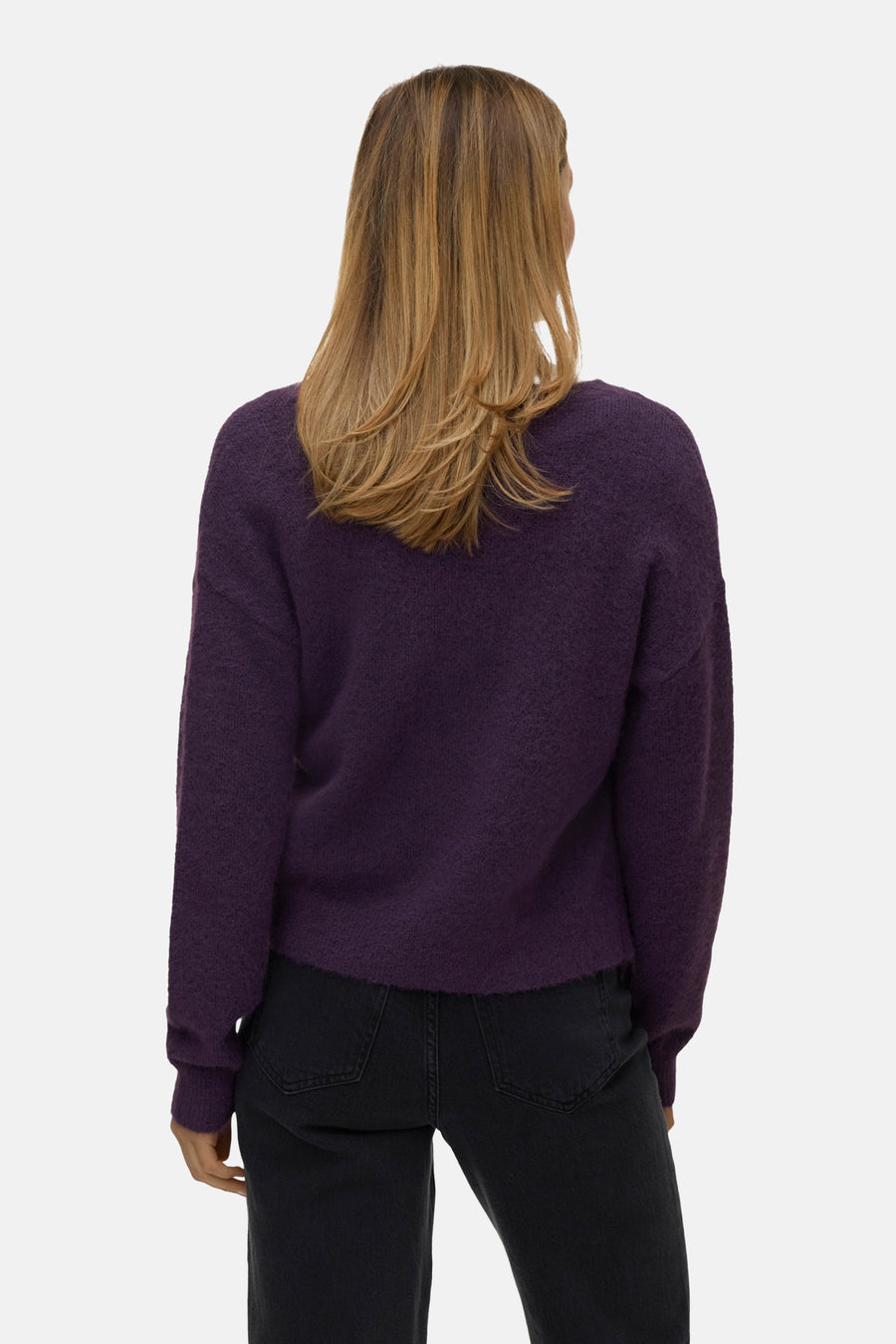 Trui met V-hals paars - VERO MODA®