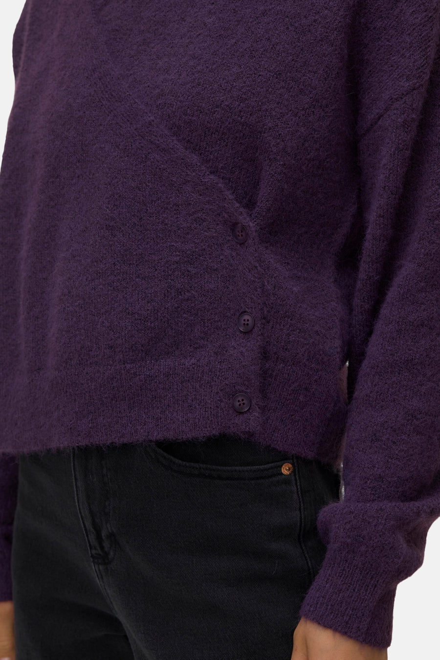 Trui met V-hals paars - VERO MODA®