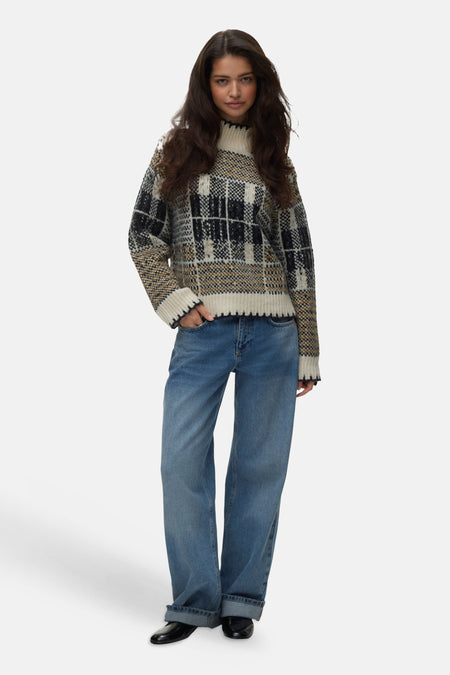 Pull met rolkraag - Birch