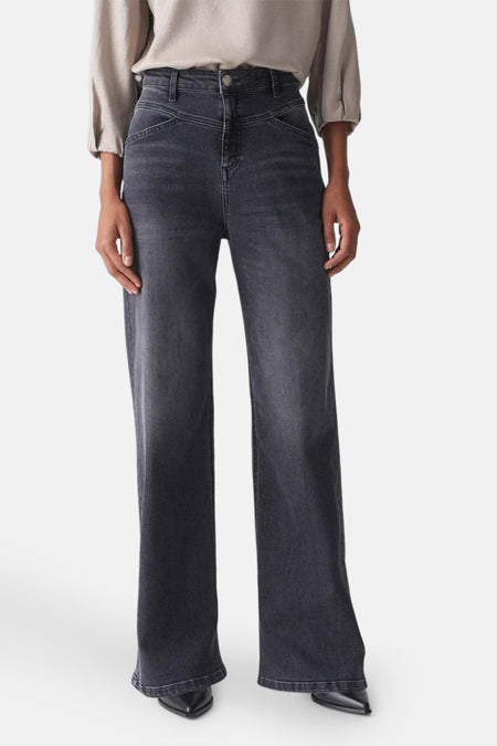 Jeans straight Zwart - OPUS