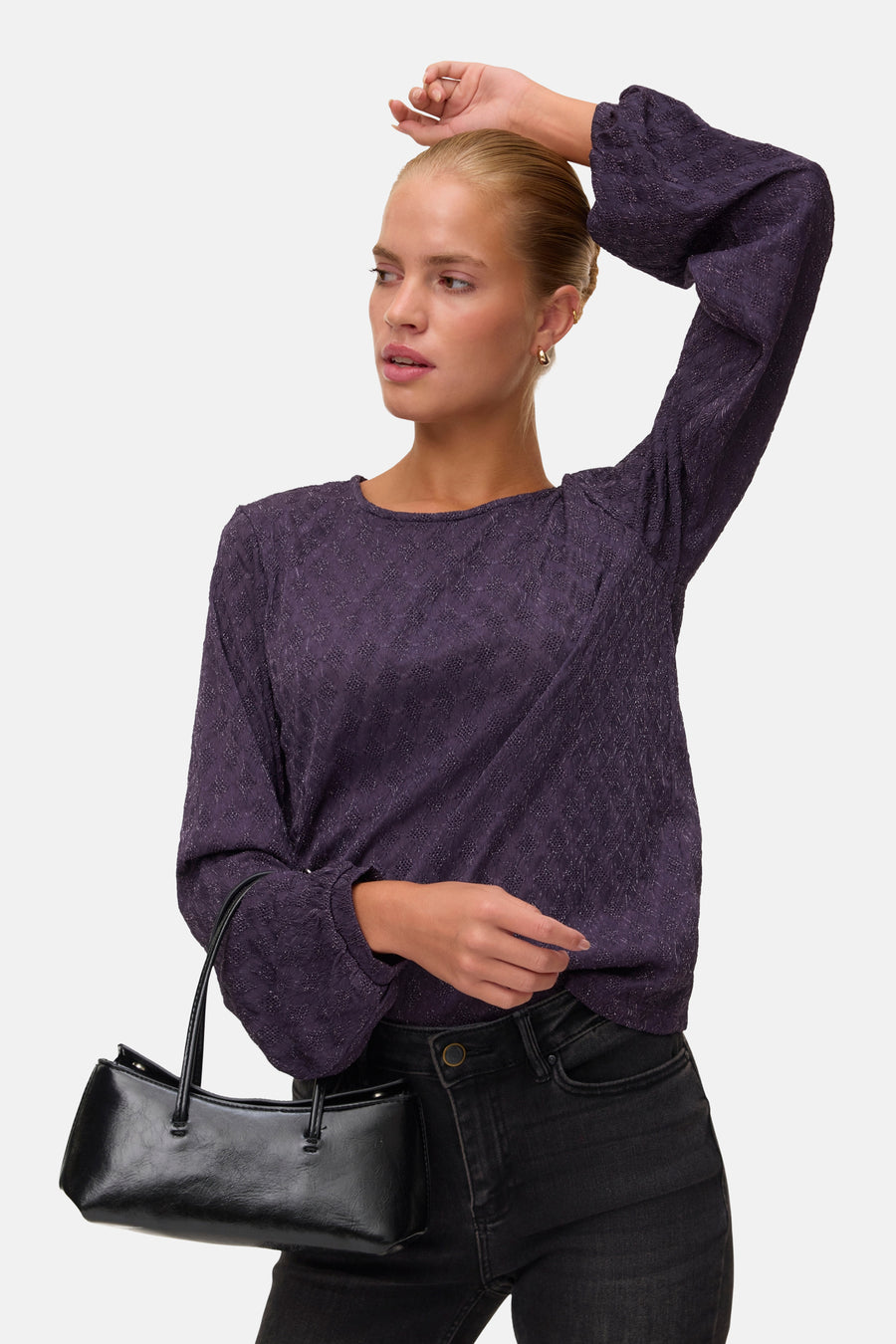 Pull col V mauve - VERO MODA®