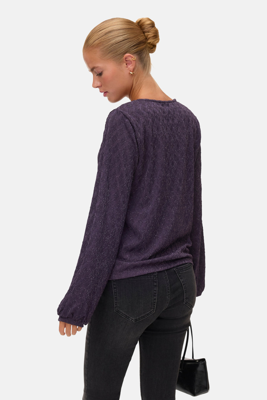 Pull col V mauve - VERO MODA®