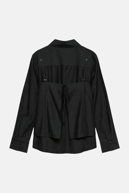 Hemd met lange mouwen - Black