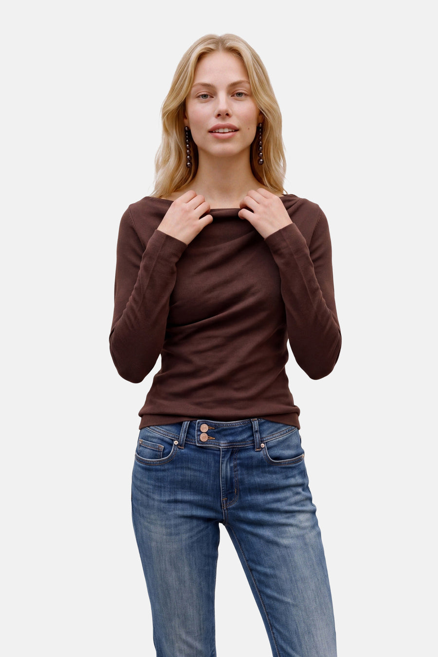 Top (lange mouwen) bruin - VERO MODA®