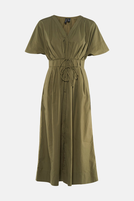 Kleedje met korte mouwen - khaki