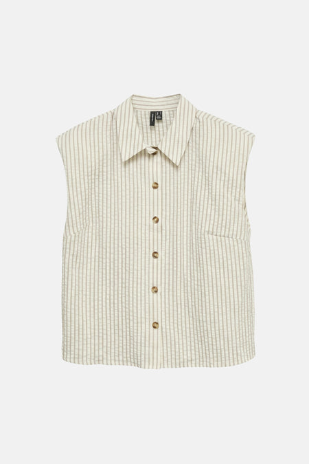 Chemisier (manches courtes) Écru - VERO MODA®