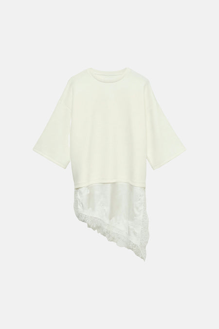Sweater O hals - wit
