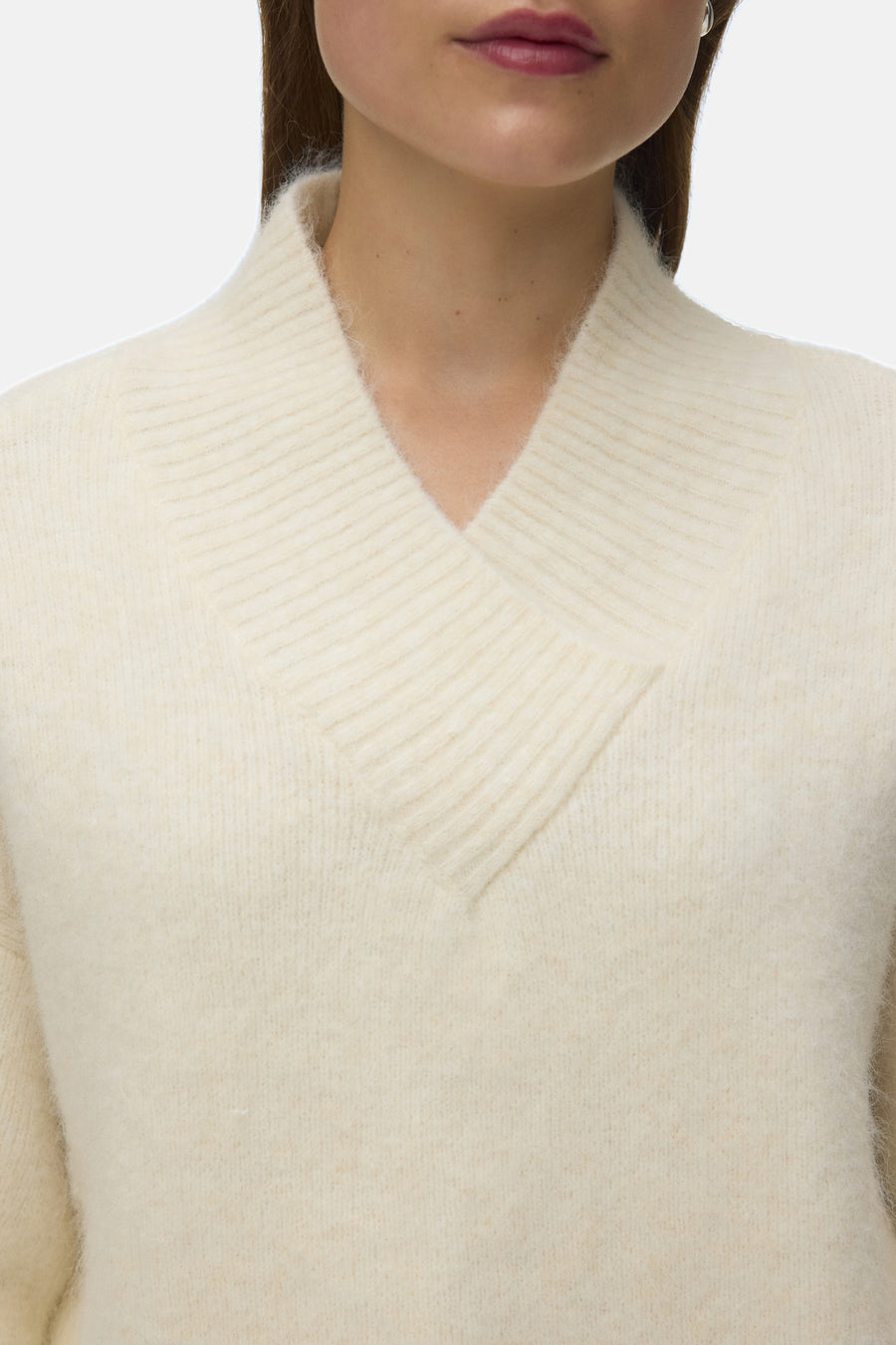 Trui met ronde hals ecru - VERO MODA®
