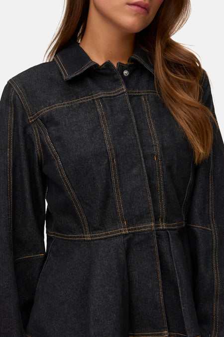 Jeanshemd - dark grey denim
