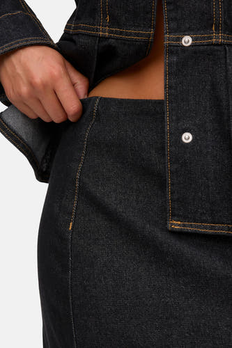 Rok - dark grey denim