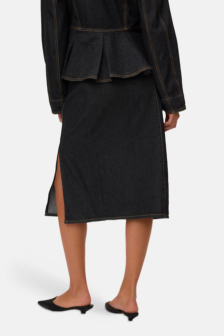 Rok - dark grey denim