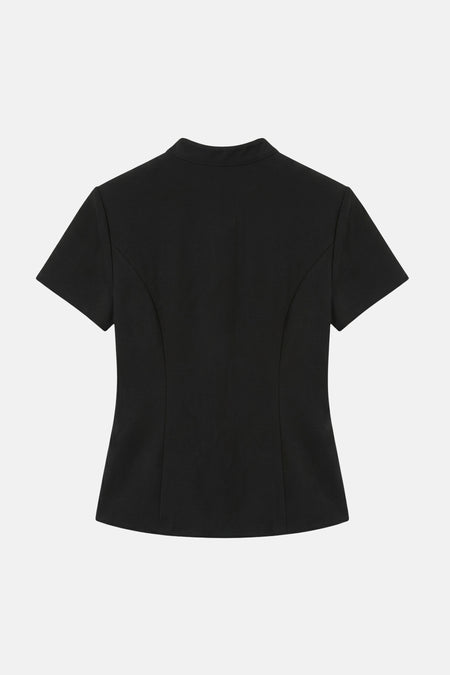 Blouse met korte mouwen - Black