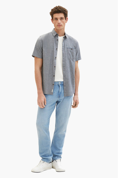 Hemd met korte mouwen - blauw
