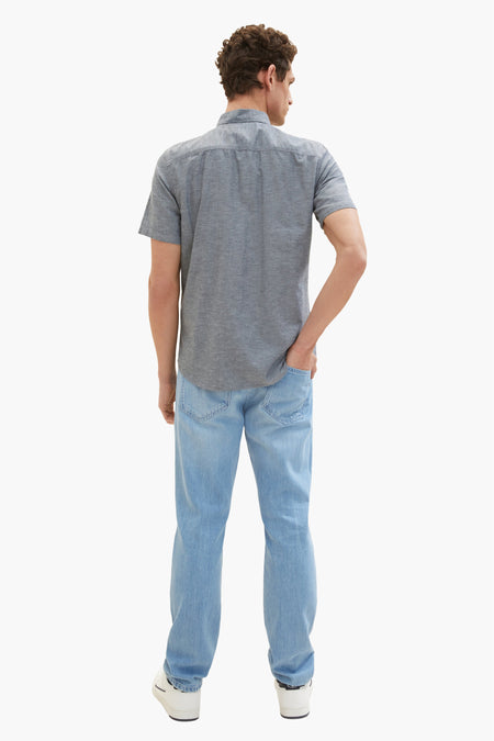 Hemd met korte mouwen - blauw