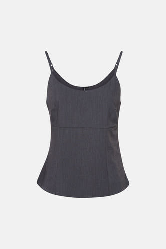 Blouse sans manches - gris