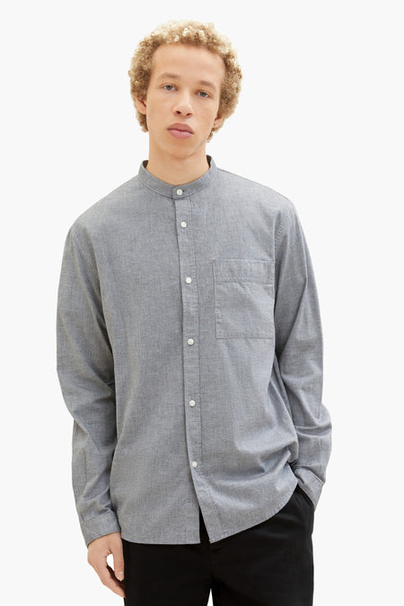 Chemise &agrave; manches longues - noir