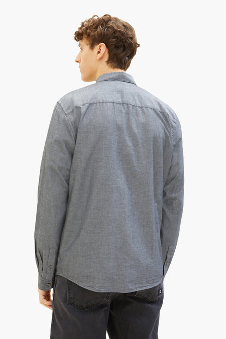 Chemise (manches longues) Noir - TOM TAILOR