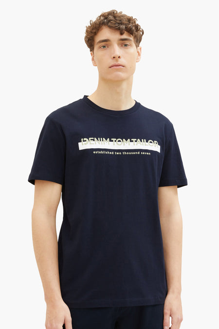 T-shirt (manches courtes) Bleu - TOM TAILOR