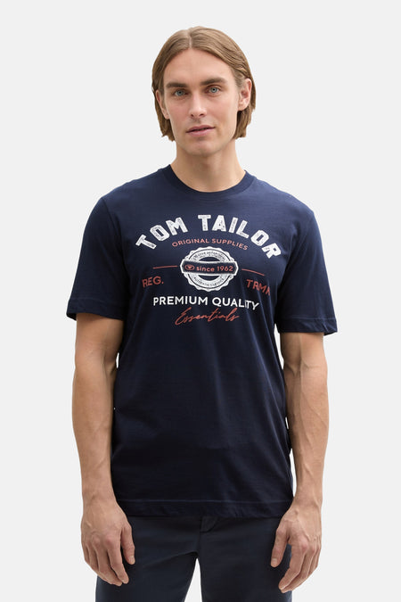 T-shirt (manches courtes) Bleu - TOM TAILOR