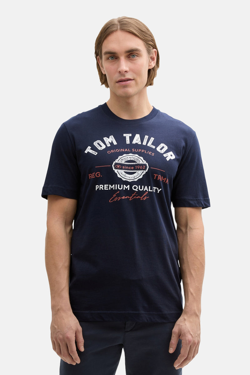 T-shirt (manches courtes) Bleu - TOM TAILOR