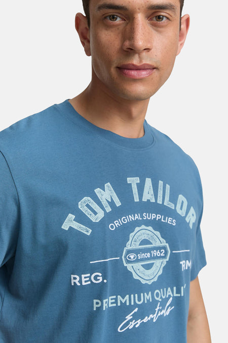 T-shirt (korte mouwen) Blauw - TOM TAILOR
