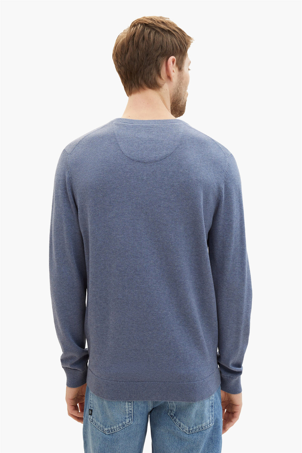 Trui met V-hals Blauw - TOM TAILOR