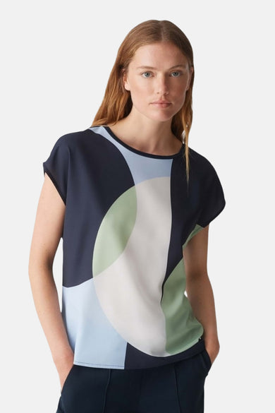 Blouse à manches courtes - Multicolore