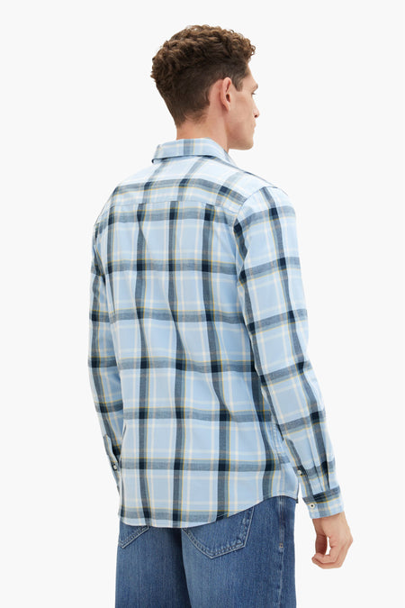 Chemise (manches longues) Bleu - TOM TAILOR