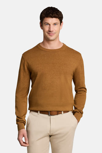 Trui met ronde hals bruin - TOM TAILOR