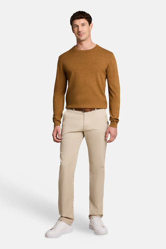 Trui met ronde hals bruin - TOM TAILOR