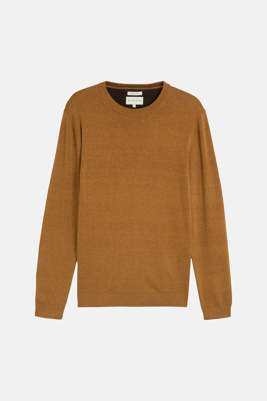 Trui met ronde hals bruin - TOM TAILOR