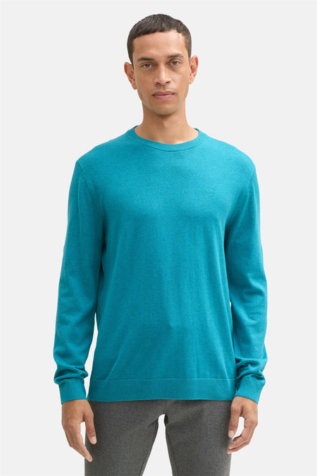 Pull col O Bleu - TOM TAILOR